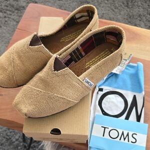TOMS Burlap Slip-On Shoes